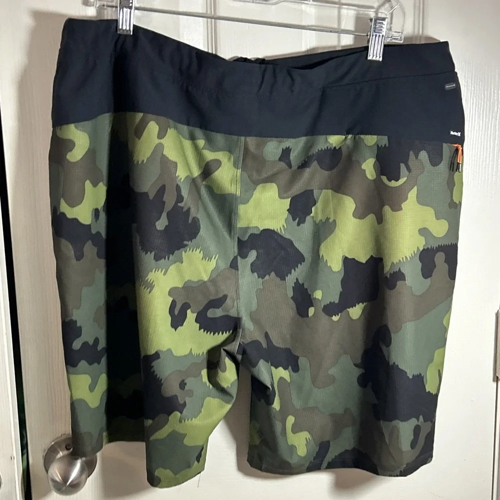 Hurley Men's Board Shorts Swim Trunks Camo 2XL Drawstring